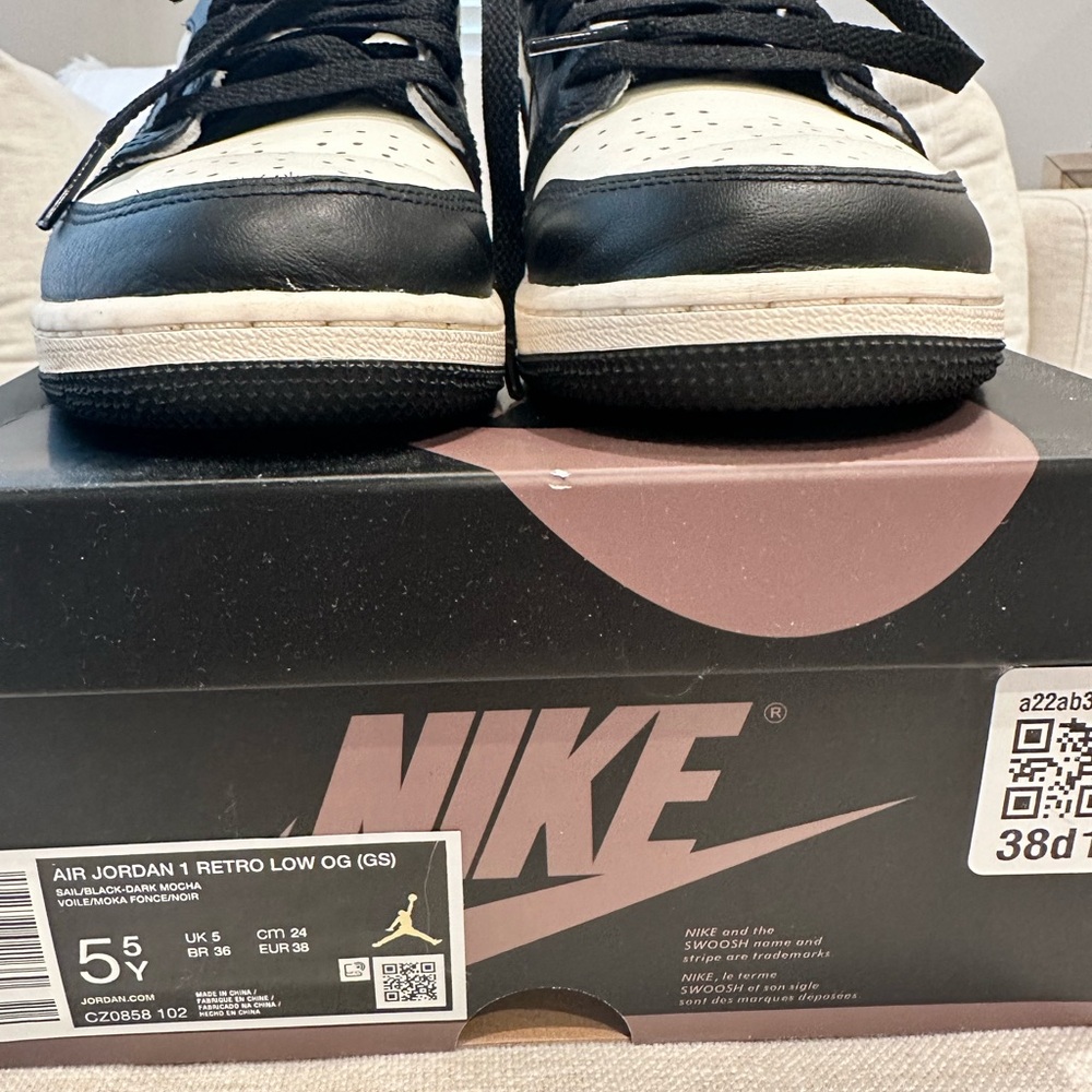 Nike Air Jordan 1 Retro Low OG Black White Sneakers